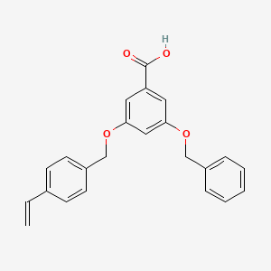 molecular formula C23H20O4 B14238874 3-(Benzyloxy)-5-[(4-ethenylphenyl)methoxy]benzoic acid CAS No. 304014-75-3