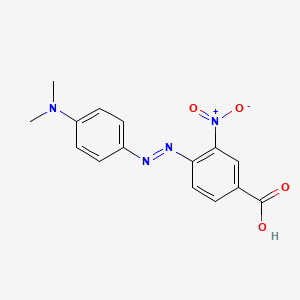 molecular formula C15H14N4O4 B14238879 4-{(E)-[4-(Dimethylamino)phenyl]diazenyl}-3-nitrobenzoic acid CAS No. 392300-99-1