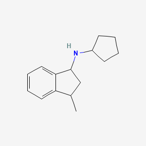 molecular formula C15H21N B1423892 环戊基-(3-甲基-茚-1-基)-胺 CAS No. 1220039-70-2