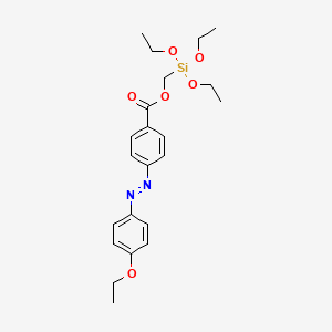 (Triethoxysilyl)methyl 4-[(E)-(4-ethoxyphenyl)diazenyl]benzoate