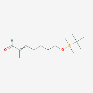 7-{[tert-Butyl(dimethyl)silyl]oxy}-2-methylhept-2-enal