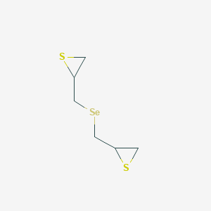 molecular formula C6H10S2Se B14238939 2,2'-[Selanylbis(methylene)]bis(thiirane) CAS No. 212634-38-3