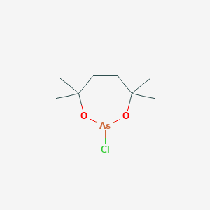 molecular formula C8H16AsClO2 B14238940 2-Chloro-4,4,7,7-tetramethyl-1,3,2-dioxarsepane CAS No. 482315-47-9