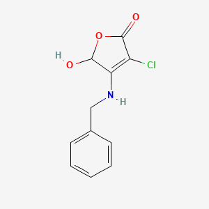 4-(Benzylamino)-3-chloro-5-hydroxyfuran-2(5H)-one