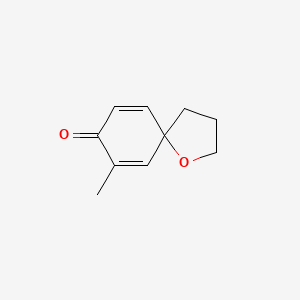 molecular formula C10H12O2 B14238946 7-Methyl-1-oxaspiro[4.5]deca-6,9-dien-8-one CAS No. 532423-83-9