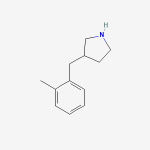 molecular formula C12H17N B1423895 3-(2-甲基苄基)吡咯烷 CAS No. 887594-99-2