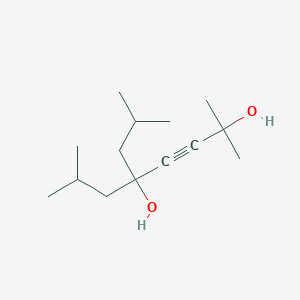 2,7-Dimethyl-5-(2-methylpropyl)oct-3-yne-2,5-diol