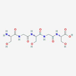 molecular formula C13H23N5O9 B14239002 L-Serylglycyl-L-serylglycyl-L-serine CAS No. 511236-60-5