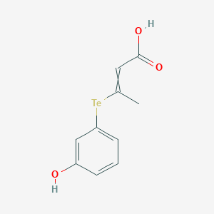 3-[(3-Hydroxyphenyl)tellanyl]but-2-enoic acid