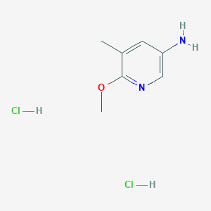 molecular formula C7H12Cl2N2O B1423902 6-Methoxy-5-methyl-pyridin-3-ylamine dihydrochloride CAS No. 1187929-66-3