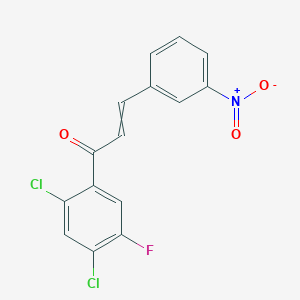 1-(2,4-Dichloro-5-fluorophenyl)-3-(3-nitrophenyl)prop-2-en-1-one