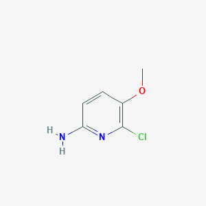molecular formula C6H7ClN2O B1423903 6-氯-5-甲氧基吡啶-2-胺 CAS No. 886371-76-2