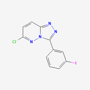 molecular formula C11H6ClIN4 B14239052 6-Chloro-3-(3-iodophenyl)[1,2,4]triazolo[4,3-b]pyridazine CAS No. 596825-47-7