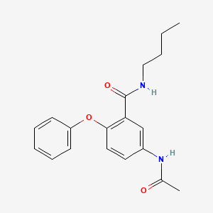 Benzamide, 5-(acetylamino)-N-butyl-2-phenoxy-