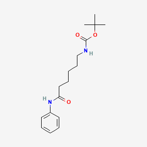 molecular formula C17H26N2O3 B14239062 tert-Butyl (6-anilino-6-oxohexyl)carbamate CAS No. 329967-27-3