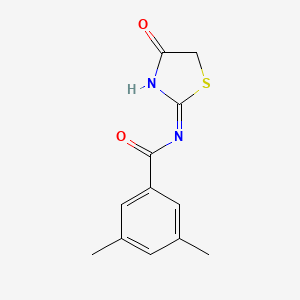 3,5-Dimethyl-N-(4-oxo-4,5-dihydro-1,3-thiazol-2-yl)benzamide