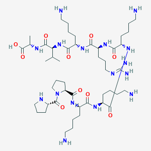 L-Prolyl-L-prolyl-L-lysyl-L-lysyl-L-lysyl-N~5~-(diaminomethylidene)-L-ornithyl-L-lysyl-L-valyl-L-alanine