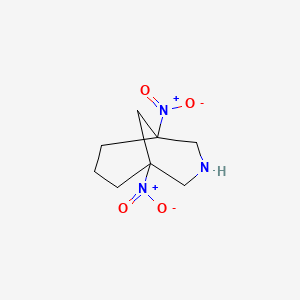 molecular formula C8H13N3O4 B14239188 1,5-Dinitro-3-azabicyclo[3.3.1]nonane CAS No. 488808-44-2