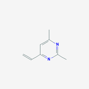 molecular formula C8H10N2 B142392 4-Ethenyl-2,6-dimethylpyrimidine CAS No. 127588-28-7