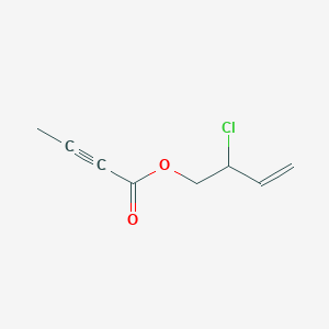 molecular formula C8H9ClO2 B14239218 2-Butynoic acid, 2-chloro-3-butenyl ester CAS No. 558452-12-3