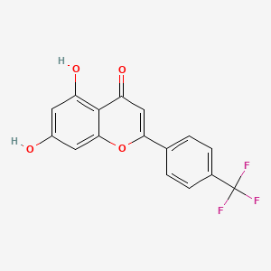 5,7-Dihydroxy-2-[4-(trifluoromethyl)phenyl]-4H-1-benzopyran-4-one