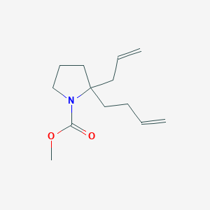 Methyl 2-(but-3-en-1-yl)-2-(prop-2-en-1-yl)pyrrolidine-1-carboxylate