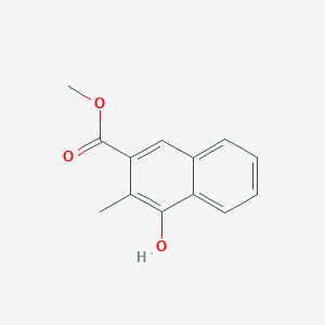 molecular formula C13H12O3 B14239238 Methyl 4-hydroxy-3-methylnaphthalene-2-carboxylate CAS No. 498548-70-2