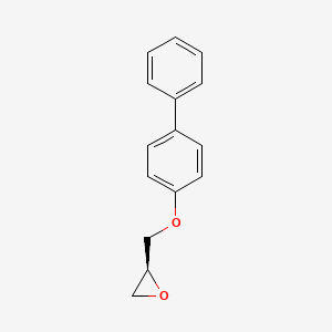 molecular formula C15H14O2 B14239259 (2S)-2-[(4-phenylphenoxy)methyl]oxirane CAS No. 250778-95-1