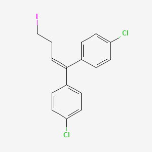 1,1'-(4-Iodobut-1-ene-1,1-diyl)bis(4-chlorobenzene)