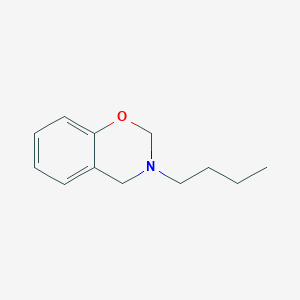 molecular formula C12H17NO B14239308 2H-1,3-Benzoxazine, 3-butyl-3,4-dihydro- CAS No. 478347-90-9