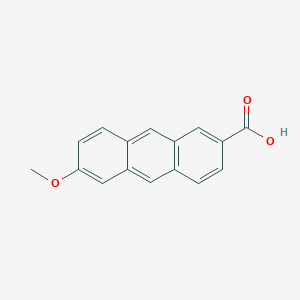 molecular formula C16H12O3 B14239319 6-Methoxyanthracene-2-carboxylic acid CAS No. 240121-95-3