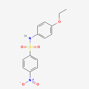 molecular formula C14H14N2O5S B14239336 N-(4-ethoxyphenyl)-4-nitrobenzenesulfonamide CAS No. 349098-79-9