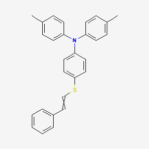 4-Methyl-N-(4-methylphenyl)-N-{4-[(2-phenylethenyl)sulfanyl]phenyl}aniline