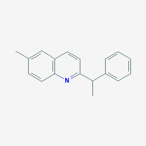 Quinoline, 6-methyl-2-(1-phenylethyl)-