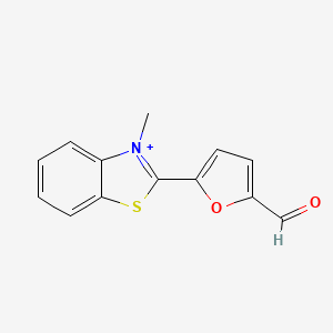 2-(5-Formylfuran-2-yl)-3-methyl-1,3-benzothiazol-3-ium