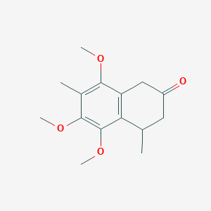 2(1H)-Naphthalenone, 3,4-dihydro-5,6,8-trimethoxy-4,7-dimethyl-