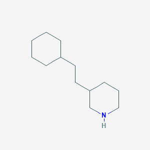molecular formula C13H25N B1423940 3-(2-Cyclohexylethyl)piperidine CAS No. 1220036-46-3
