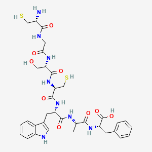 L-Cysteinylglycyl-L-seryl-L-cysteinyl-L-tryptophyl-L-alanyl-L-phenylalanine