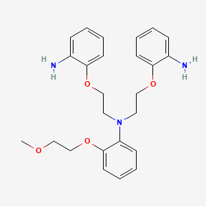 molecular formula C25H31N3O4 B14239467 2,2'-({[2-(2-Methoxyethoxy)phenyl]azanediyl}bis[(ethane-2,1-diyl)oxy])dianiline CAS No. 500689-21-4