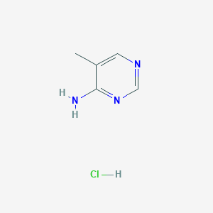 molecular formula C5H8ClN3 B1423948 5-甲基-嘧啶-4-胺盐酸盐 CAS No. 1187931-18-5