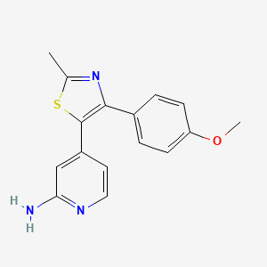 4-[4-(4-Methoxyphenyl)-2-methyl-1,3-thiazol-5-yl]pyridin-2-amine