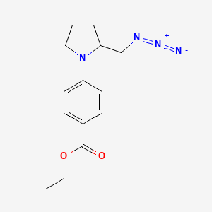 Ethyl 4-[2-(azidomethyl)pyrrolidin-1-yl]benzoate