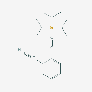 [(2-Ethynylphenyl)ethynyl]tri(propan-2-yl)silane