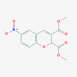 2H-1-Benzopyran-2,3-dicarboxylic acid, 6-nitro-, dimethyl ester