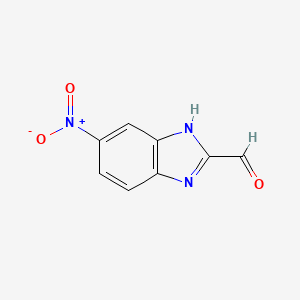 molecular formula C8H5N3O3 B1423959 6-硝基-1H-苯并咪唑-2-甲醛 CAS No. 1260834-38-5