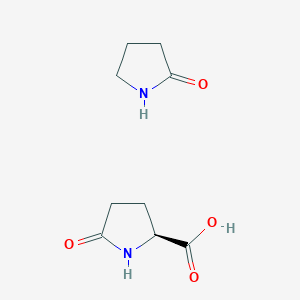 molecular formula C9H14N2O4 B14239591 (2S)-5-oxopyrrolidine-2-carboxylic acid;pyrrolidin-2-one CAS No. 488831-03-4