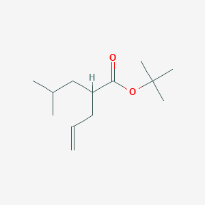 molecular formula C13H24O2 B14239593 4-Pentenoic acid, 2-(2-methylpropyl)-, 1,1-dimethylethyl ester CAS No. 208579-48-0