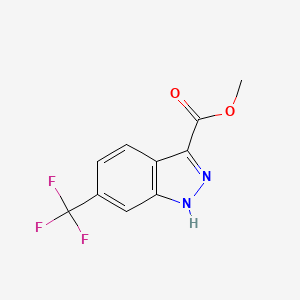 molecular formula C10H7F3N2O2 B1423960 6-(三氟甲基)-1H-吲唑-3-羧酸甲酯 CAS No. 877773-17-6
