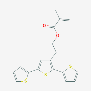 2-(2,5-Dithiophen-2-ylthiophen-3-yl)ethyl 2-methylprop-2-enoate