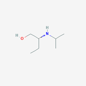 molecular formula C7H17NO B14239608 (2R)-2-[(Propan-2-yl)amino]butan-1-ol CAS No. 367525-87-9